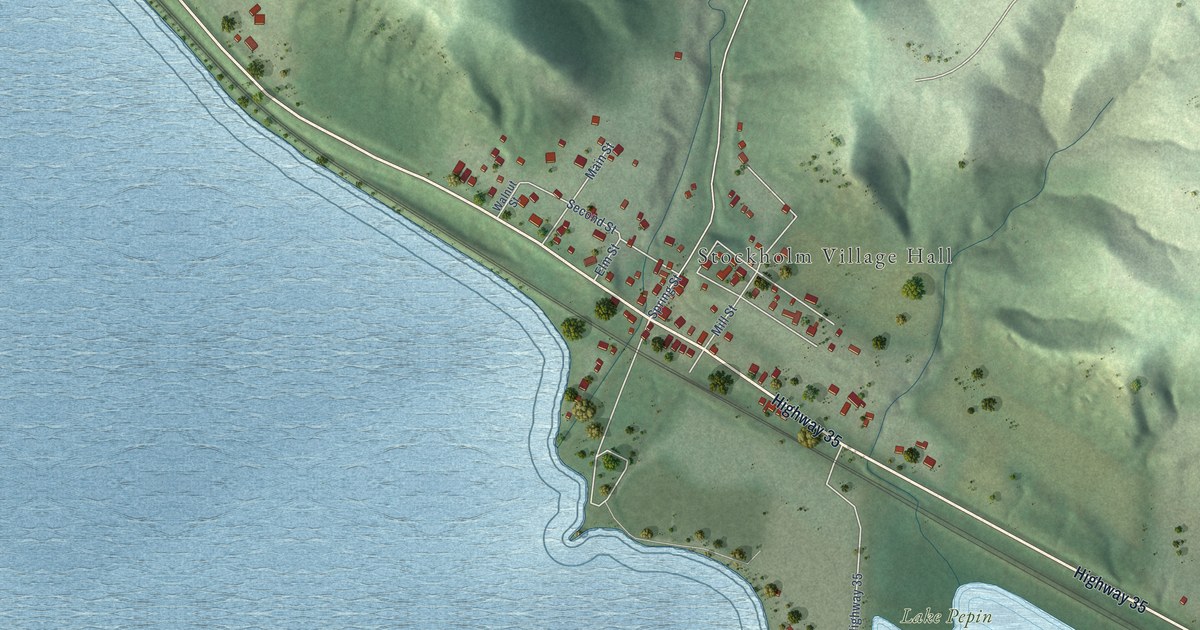 Map of Stockholm, Wisconsin in 2026