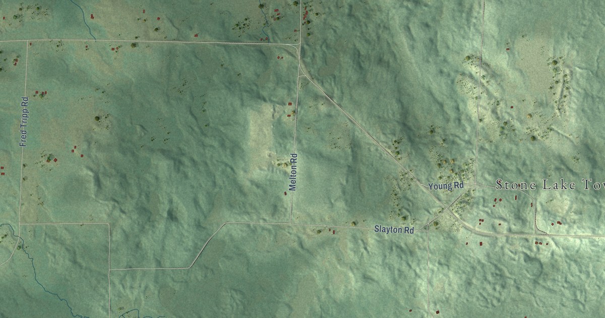 Map of Stone Lake, Wisconsin in 2026
