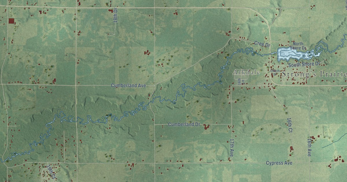 Map of Strongs Prairie, Wisconsin in 2026
