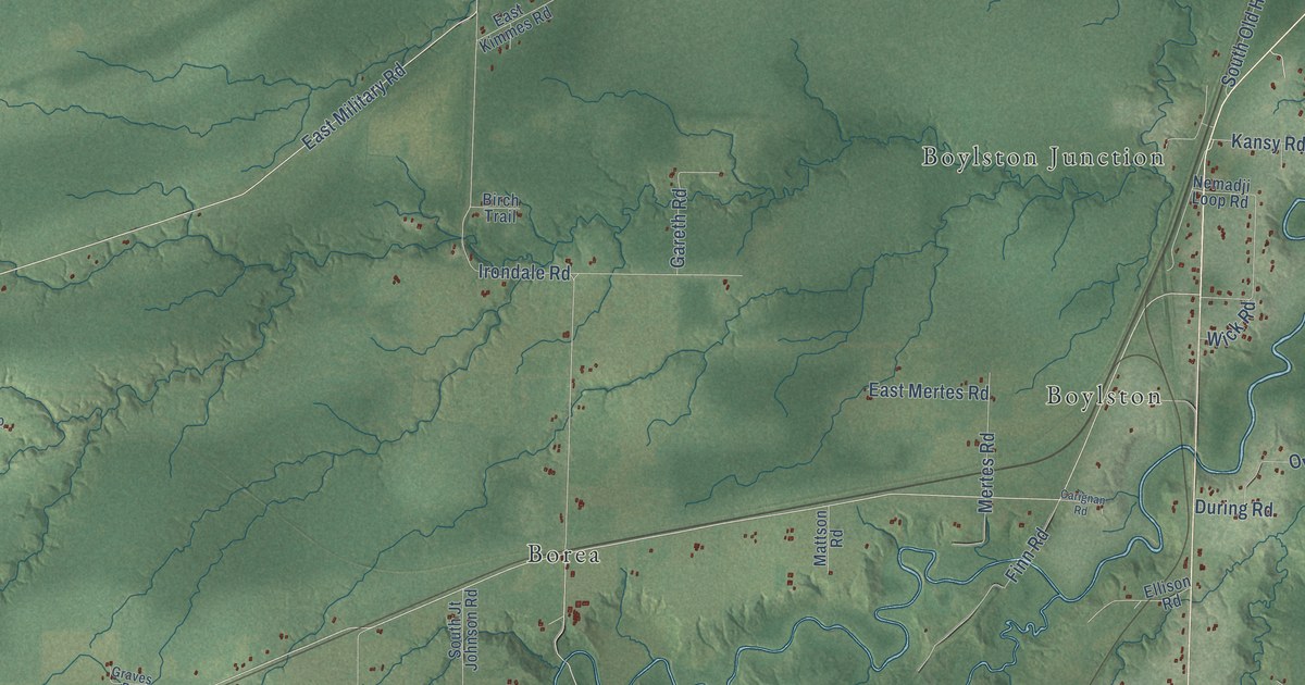 Map of the Town of Superior, Wisconsin in 2026