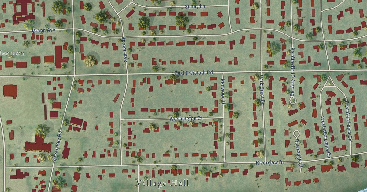 Map of Thiensville, Wisconsin in 2026