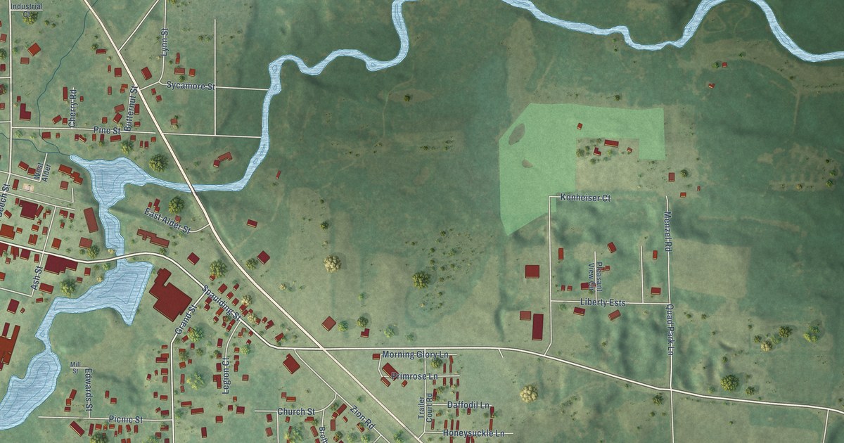 Map of Tigerton, Wisconsin in 2026