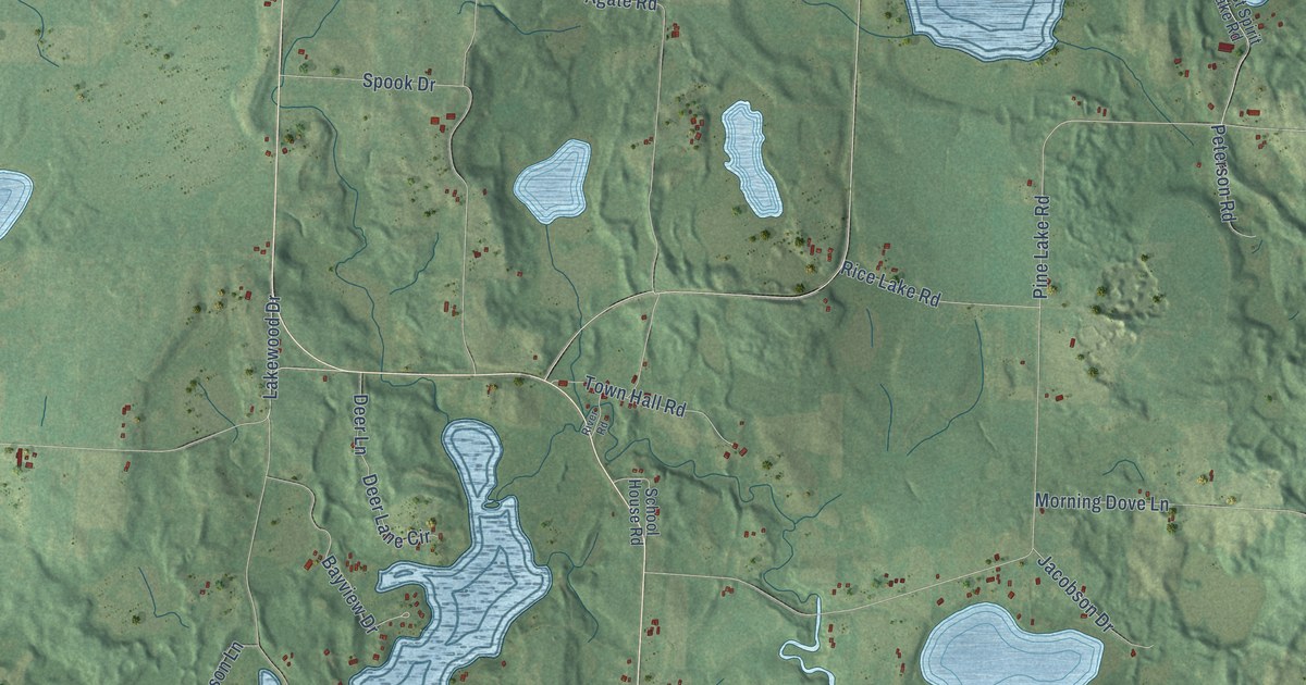 Map of Trade Lake, Wisconsin in 2026
