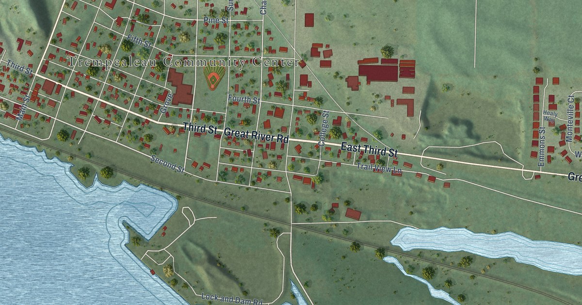 Map of Trempealeau, Wisconsin in 2026