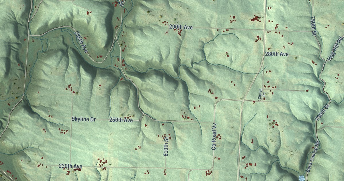 Map of Trenton, Pierce County, Wisconsin in 2026