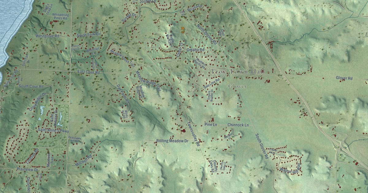 Map of Troy, St. Croix County, Wisconsin in 2026