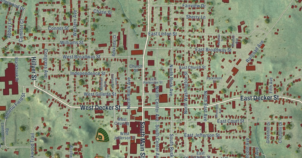 Map of Viroqua, Wisconsin in 2026