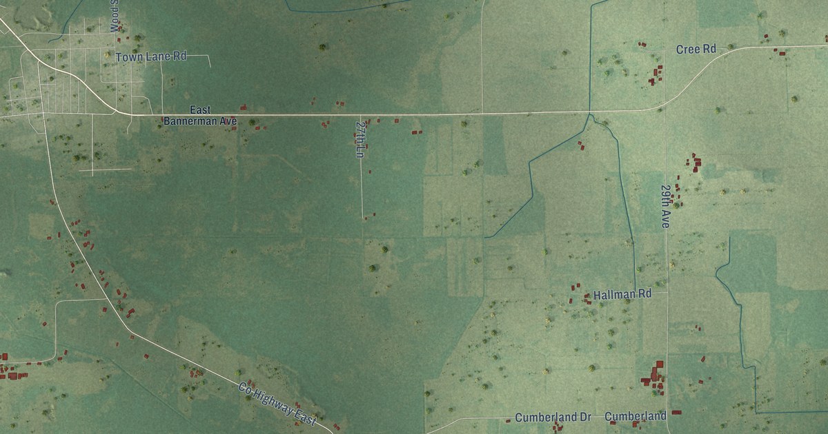 Map of Warren, Waushara County, Wisconsin in 2026