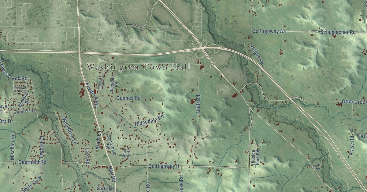 Map of Washington, Eau Claire County, Wisconsin in 2026