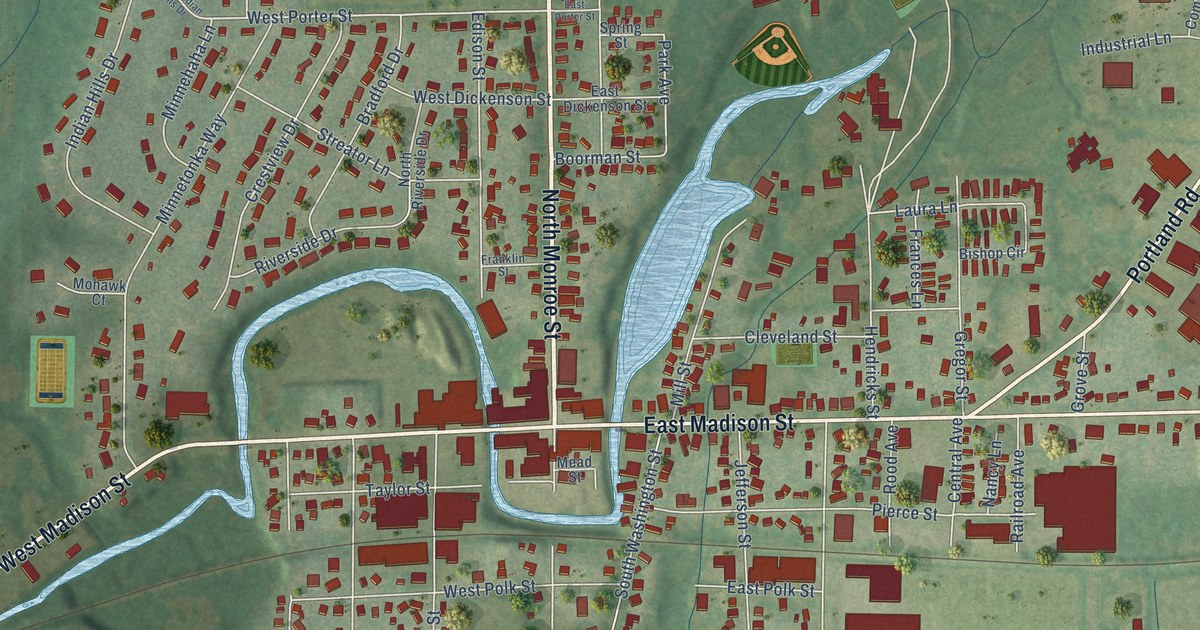 Map of Waterloo, Jefferson County, Wisconsin in 2026