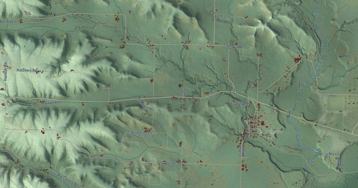 Map of Waterville, Wisconsin in 2026