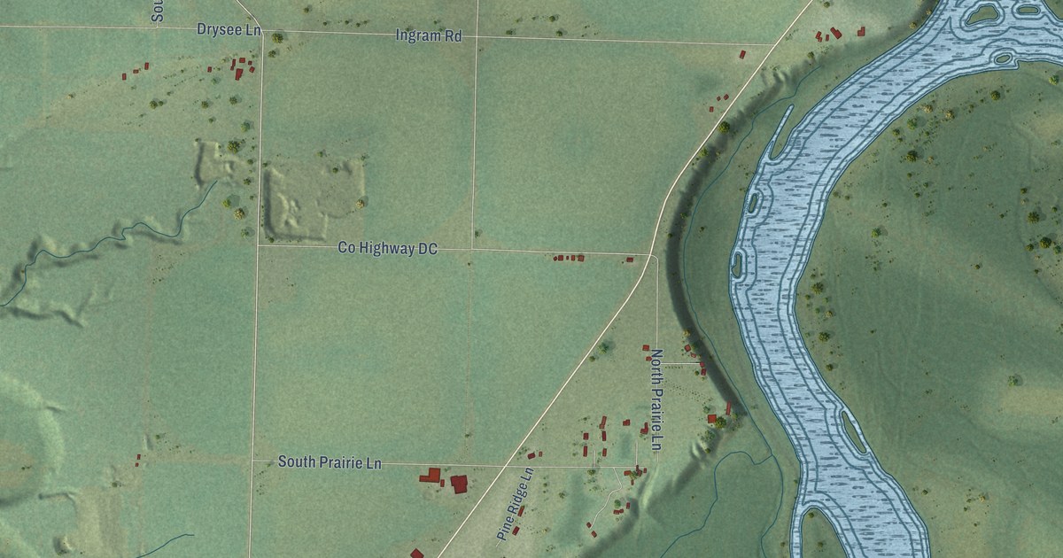Map of Waubeek, Wisconsin in 2026