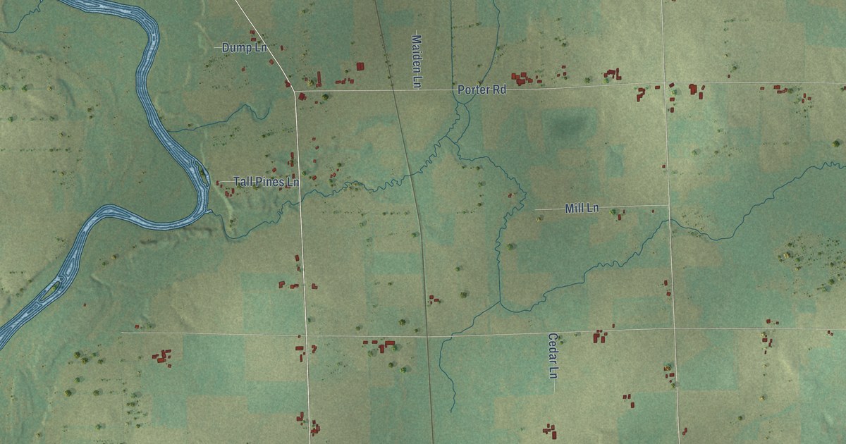 Map of Waukechon, Wisconsin in 2026