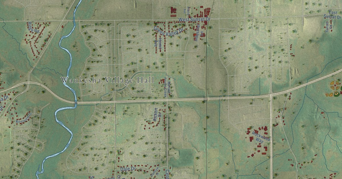 Map of the Village of Waukesha, Wisconsin in 2026