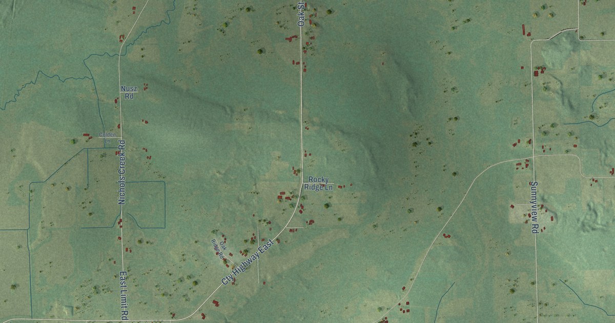 Map of the Town of Waupaca, Wisconsin in 2026