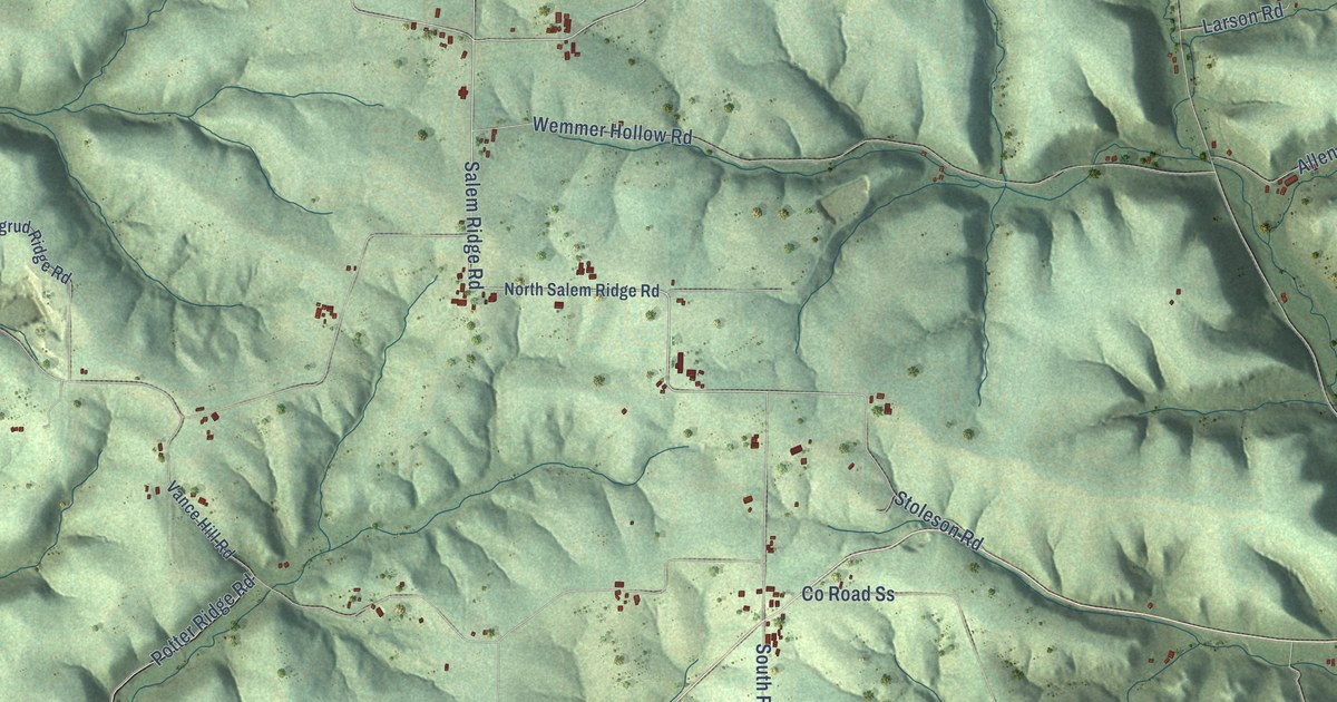 Map of Webster, Vernon County, Wisconsin in 2026