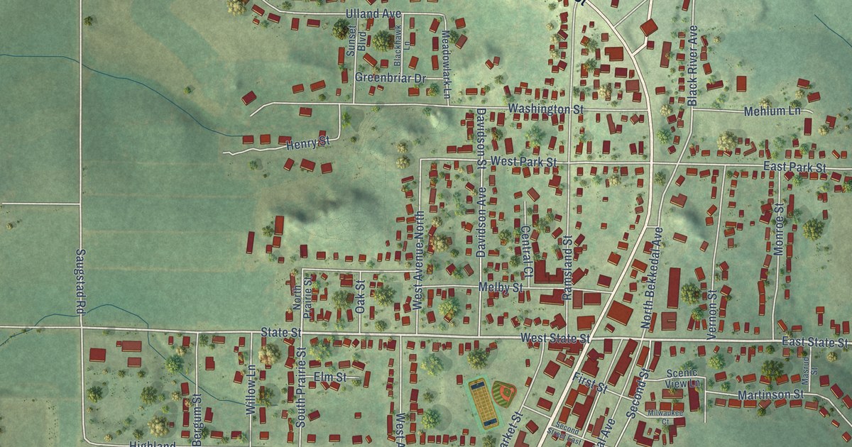 Map of Westby, Wisconsin in 2026