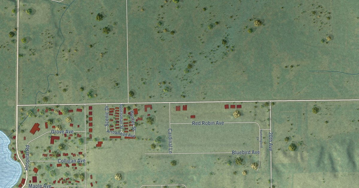 Map of Wild Rose, Wisconsin in 2026