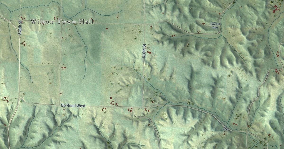 Map of Wilson, Dunn County, Wisconsin in 2026