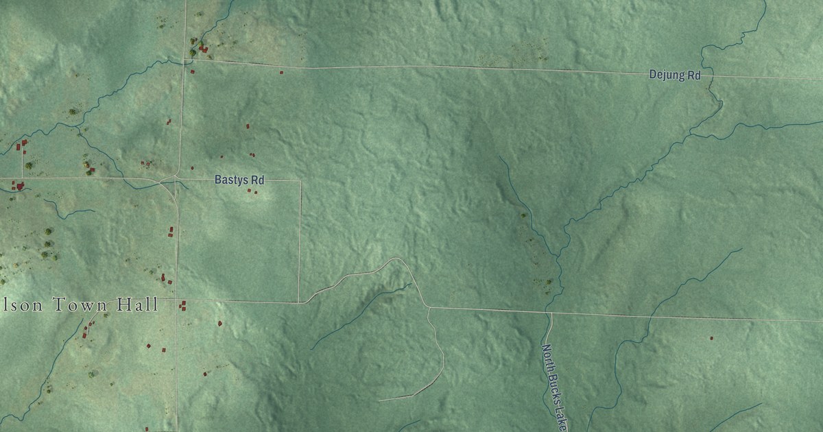 Map of Wilson, Rusk County, Wisconsin in 2026