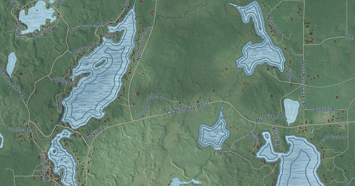Map of Winchester, Vilas County, Wisconsin in 2026