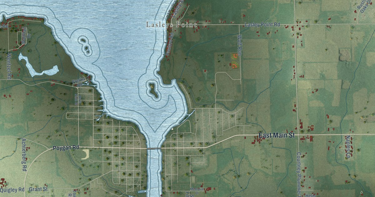 Map of the Town of Winneconne, Wisconsin in 2026