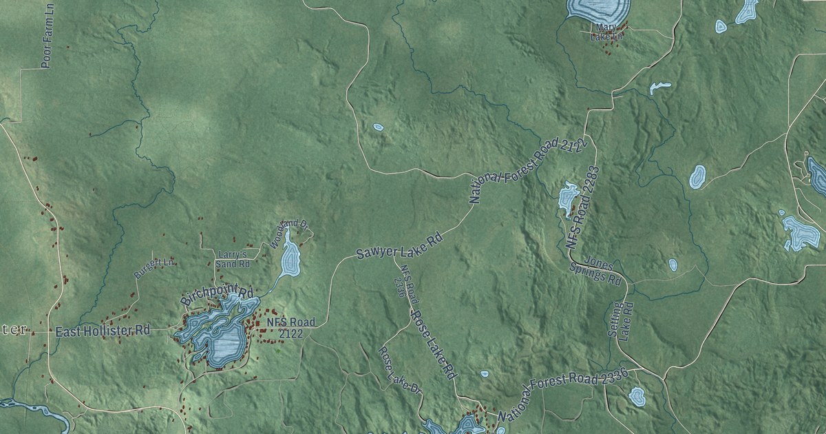 Map of Wolf River, Langlade County, Wisconsin in 2026