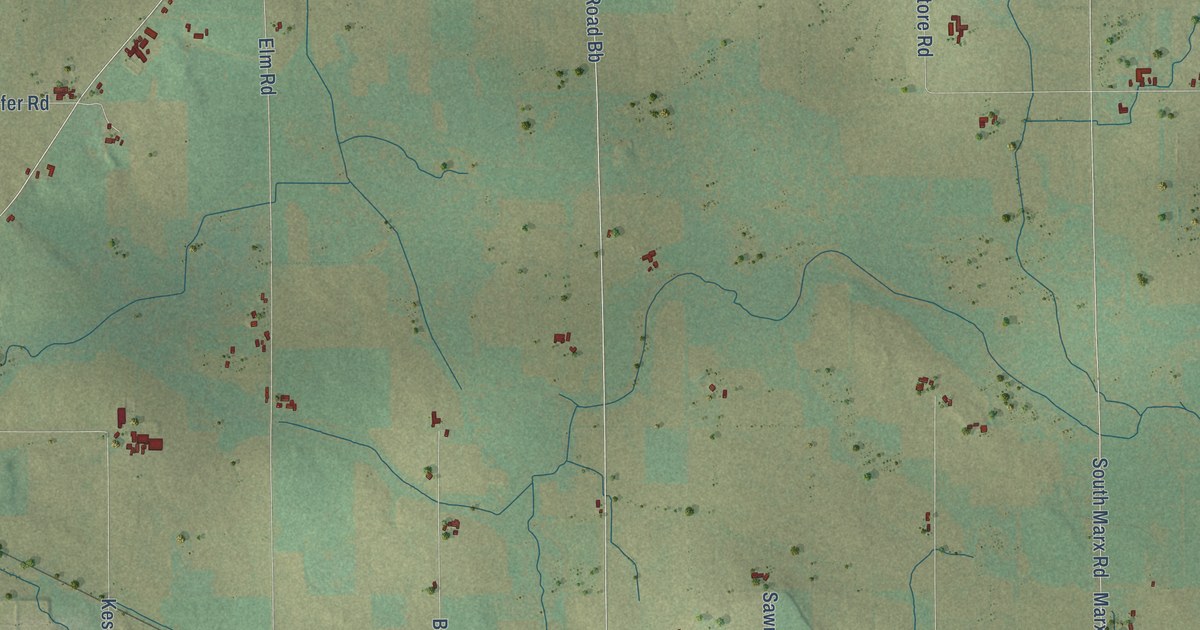 Map of Woodville, Calumet County, Wisconsin in 2026