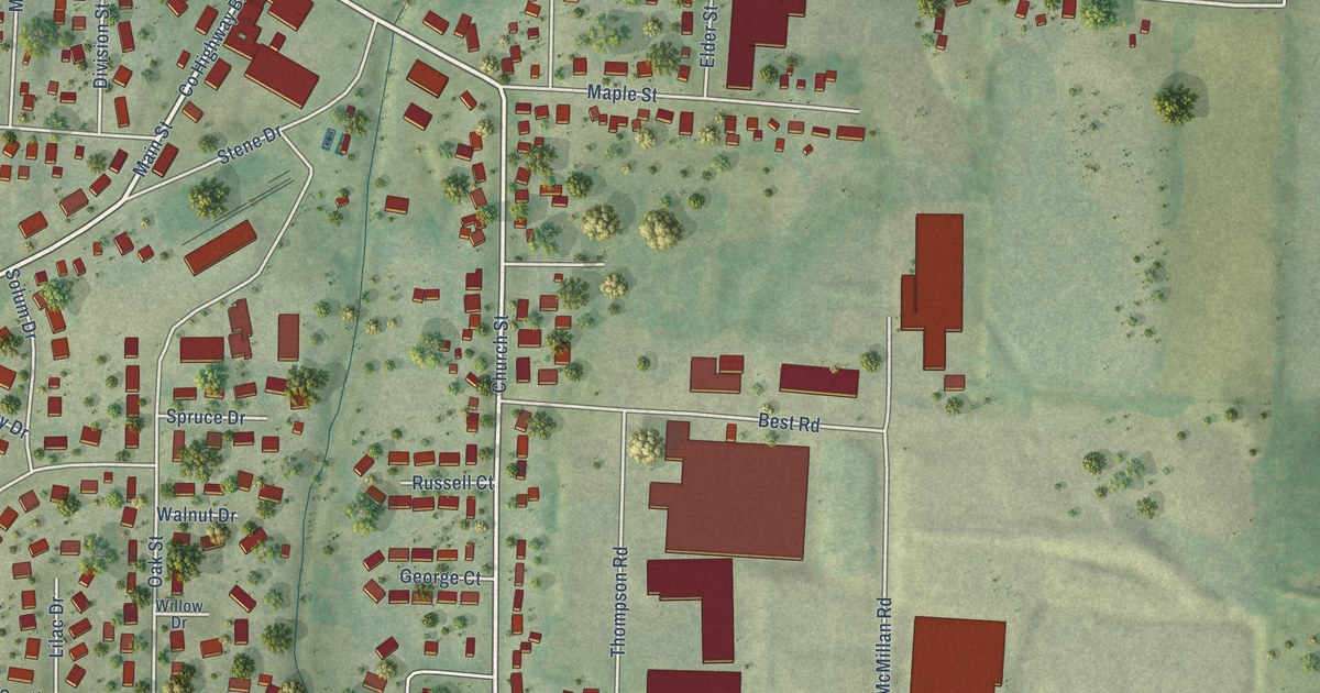 Map of Woodville, St. Croix County, Wisconsin in 2026