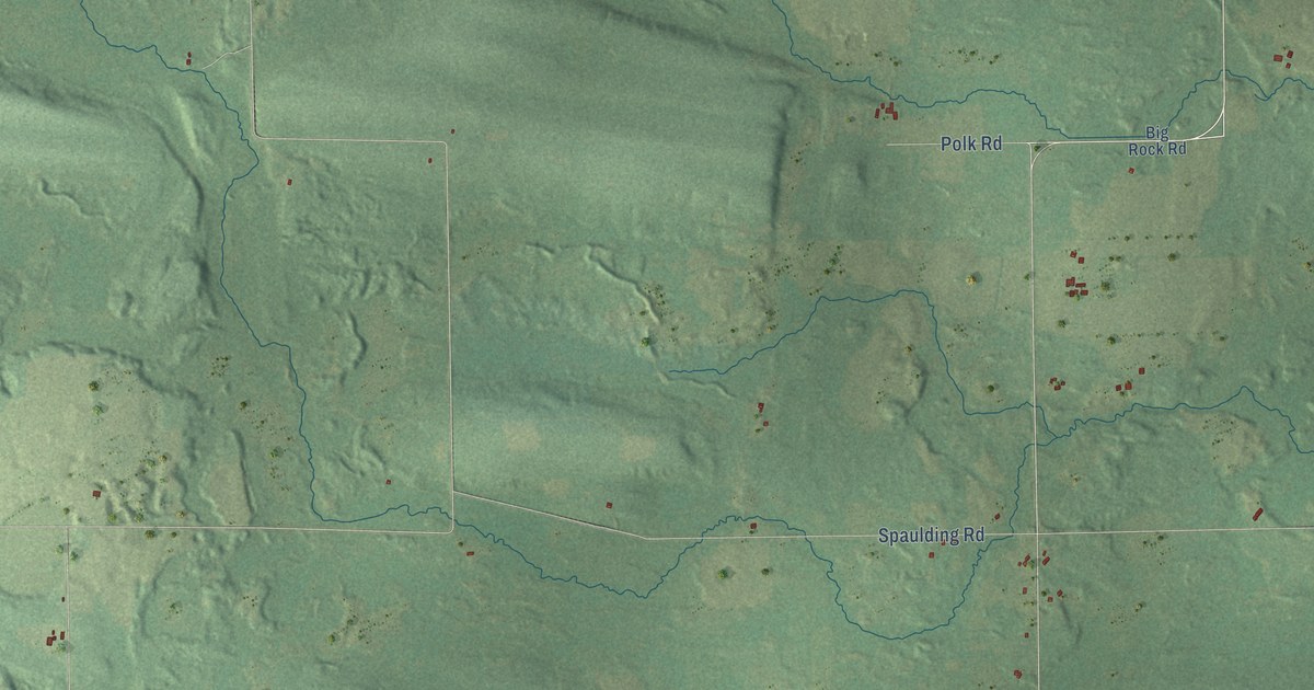 Map of Wyoming, Waupaca County, Wisconsin in 2026
