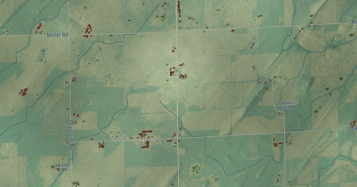 Map of York, Dane County, Wisconsin in 2026