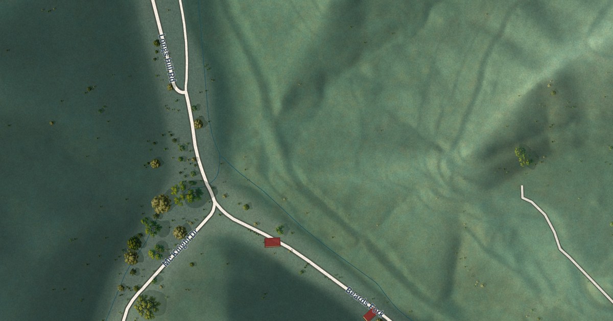 Map of Beards Fork, West Virginia in 2026