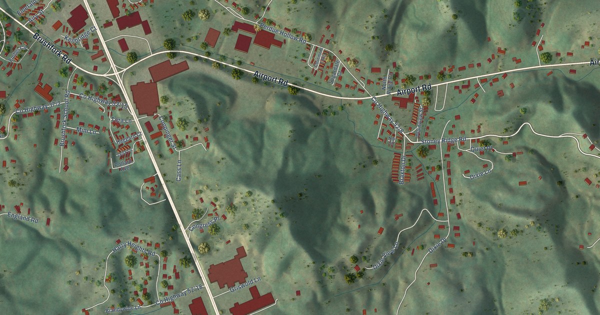Map of Brush Fork, West Virginia in 2026