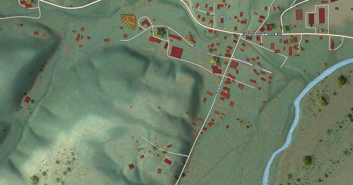 Map of Burlington, West Virginia in 2026