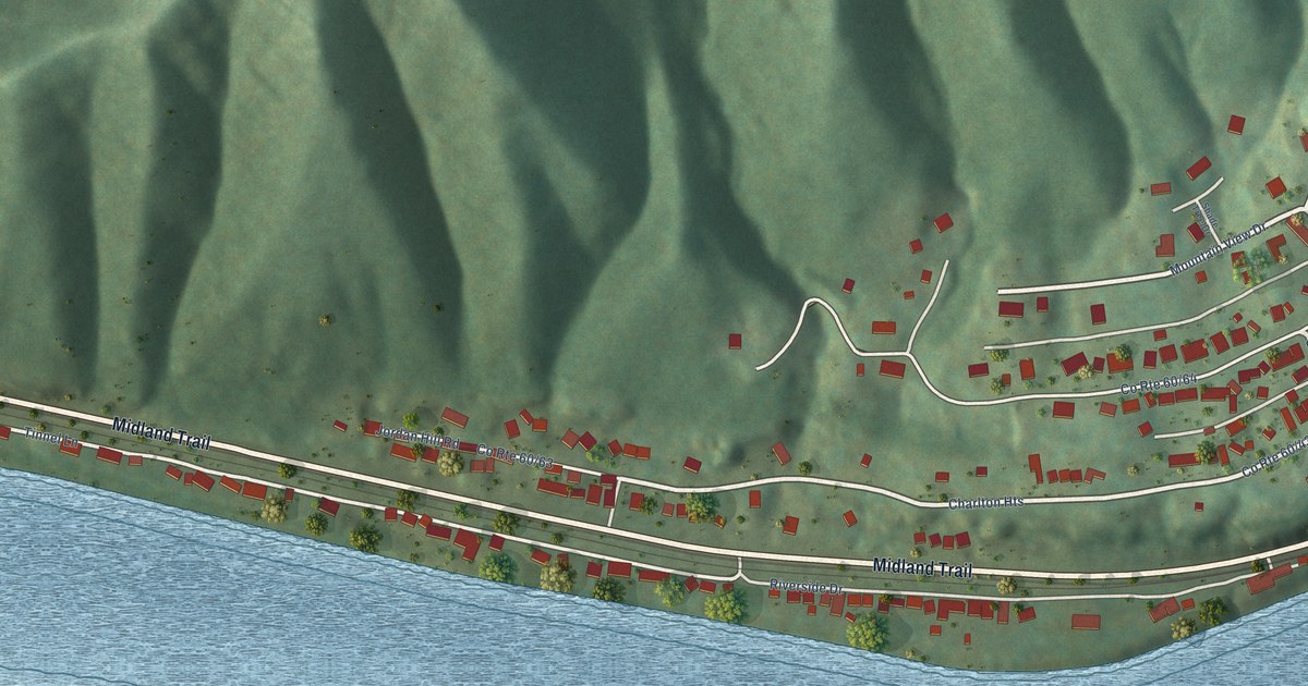 Map of Charlton Heights, West Virginia in 2026