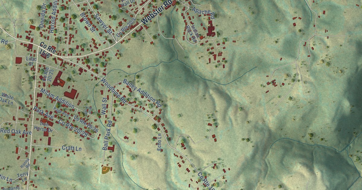 Map of Craigsville, West Virginia in 2026