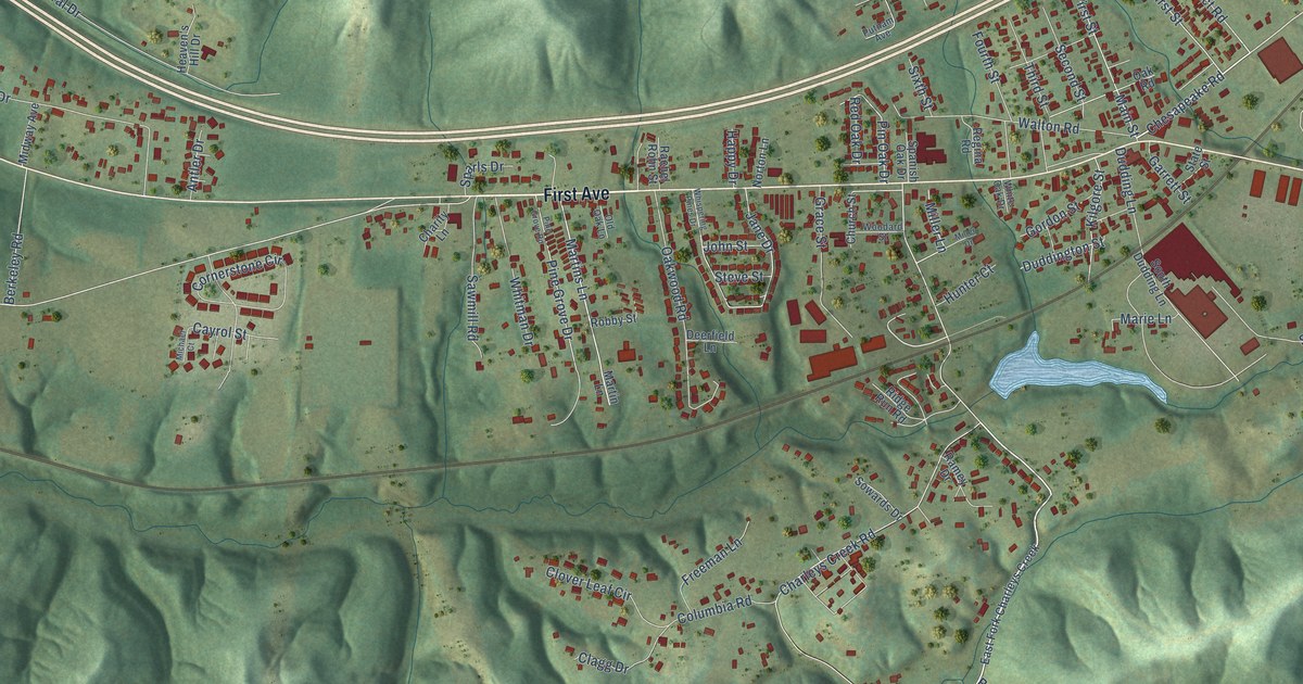 Map of Culloden, West Virginia in 2026