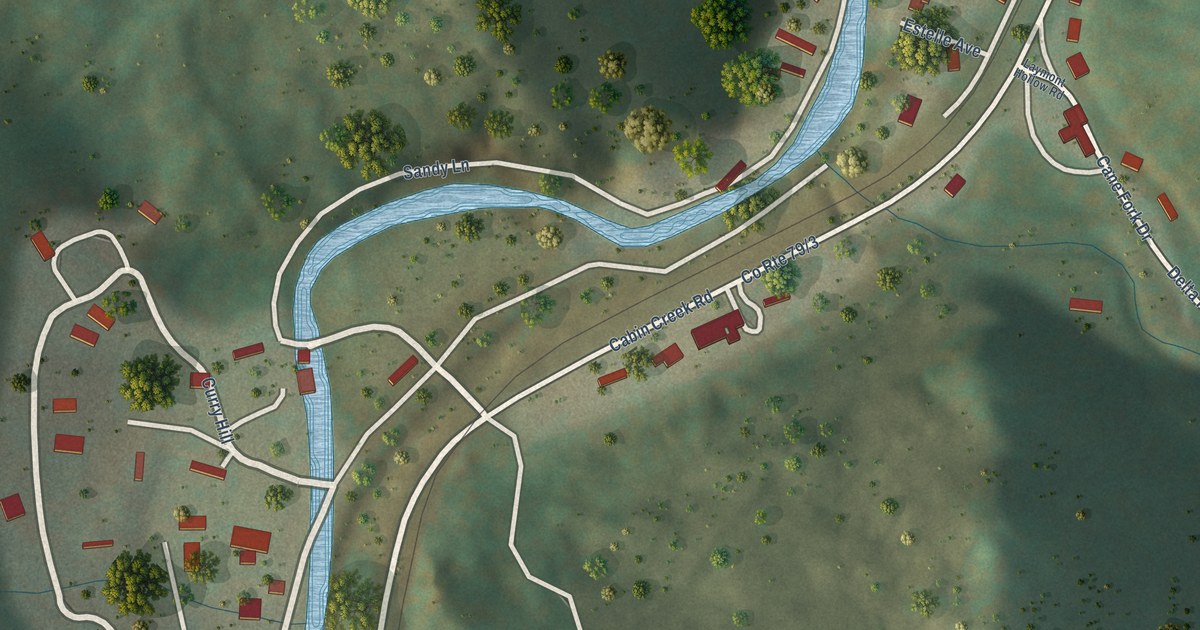 Map of Eskdale, West Virginia in 2026