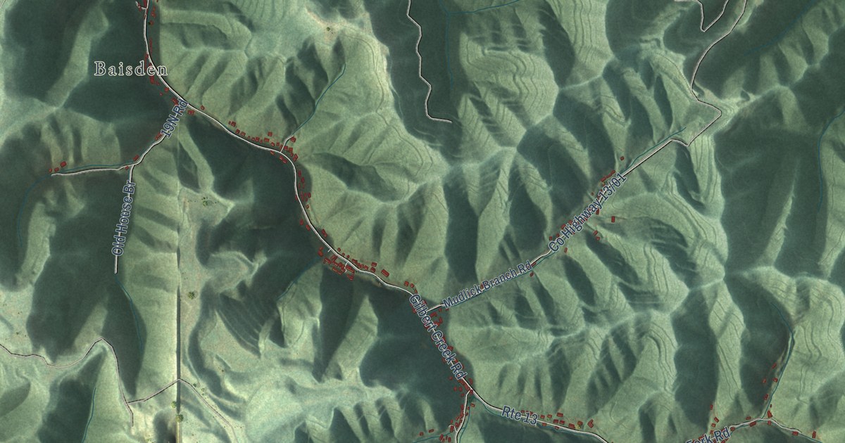 Map of Gilbert Creek, West Virginia in 2026