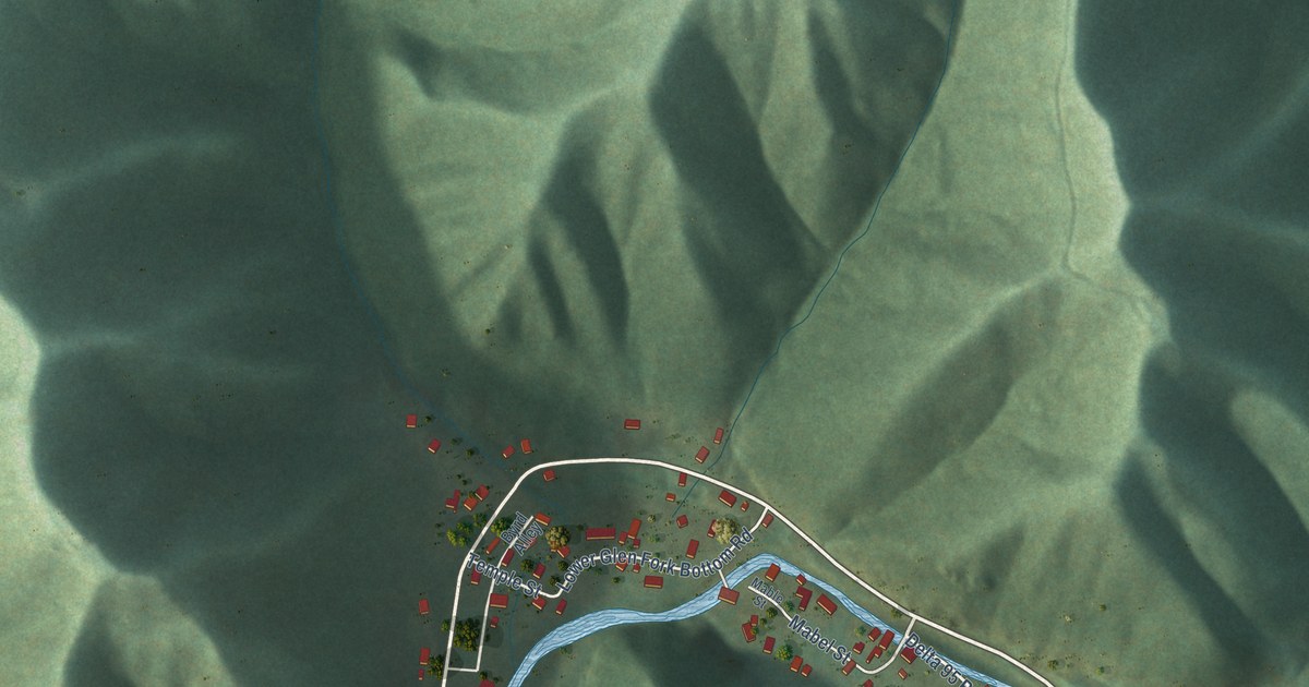 Map of Glen Fork, West Virginia in 2026