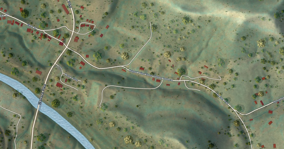 Map of Gypsy, West Virginia in 2026