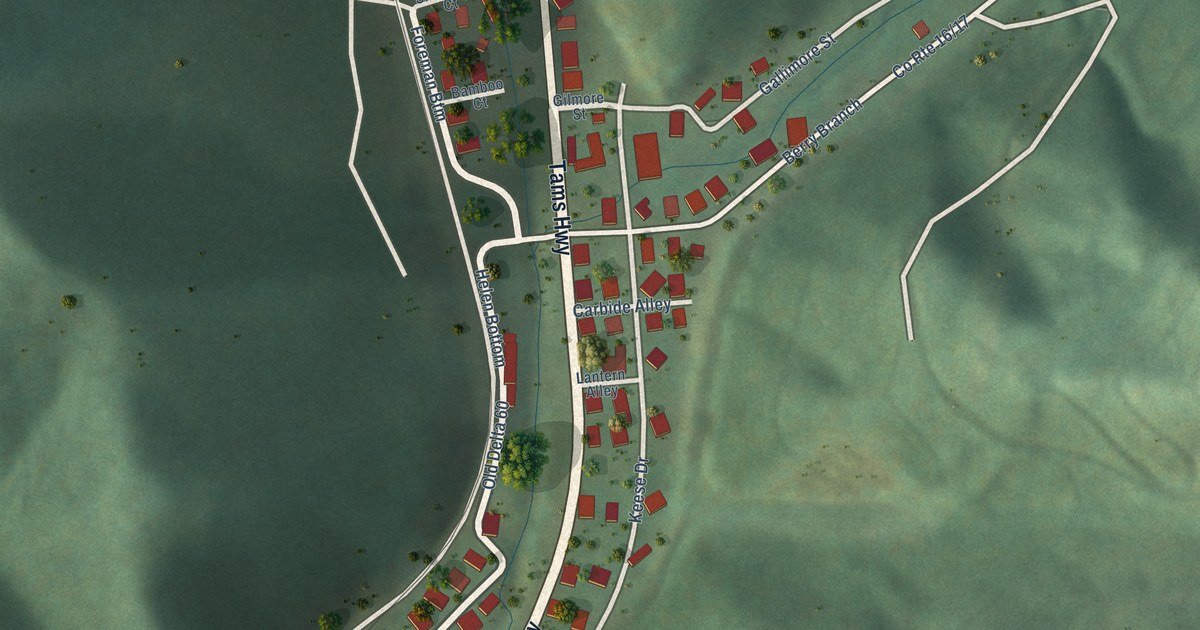 Map of Helen, West Virginia in 2026