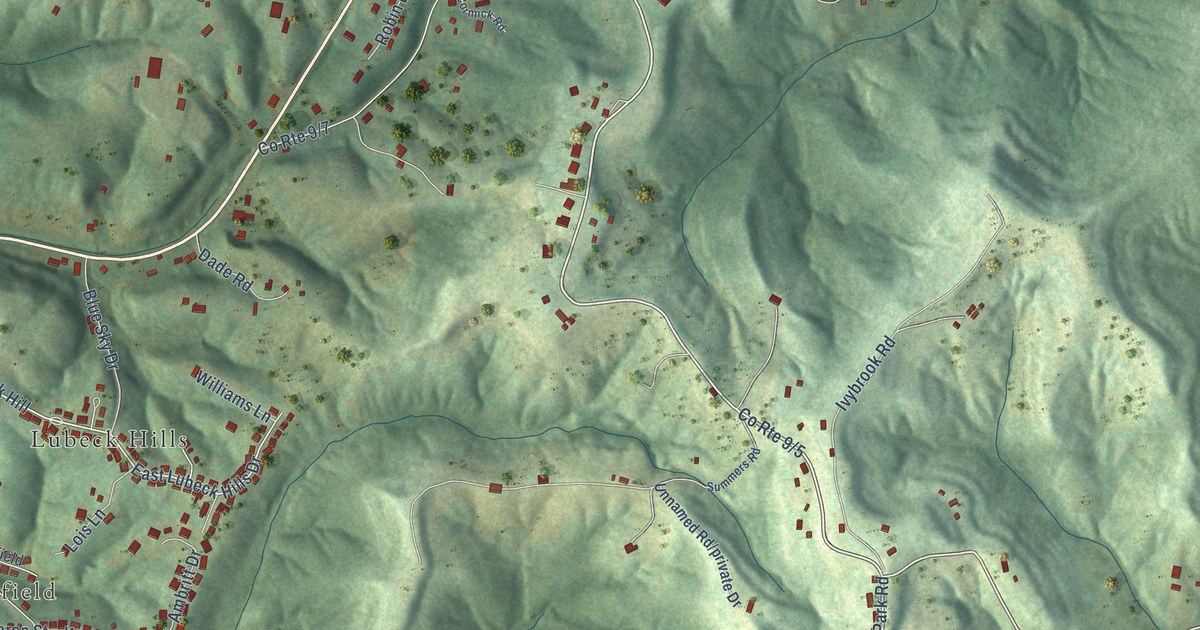 Map of Lubeck, West Virginia in 2026