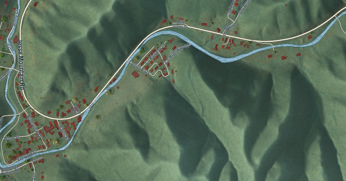 Map of Matheny, West Virginia in 2026
