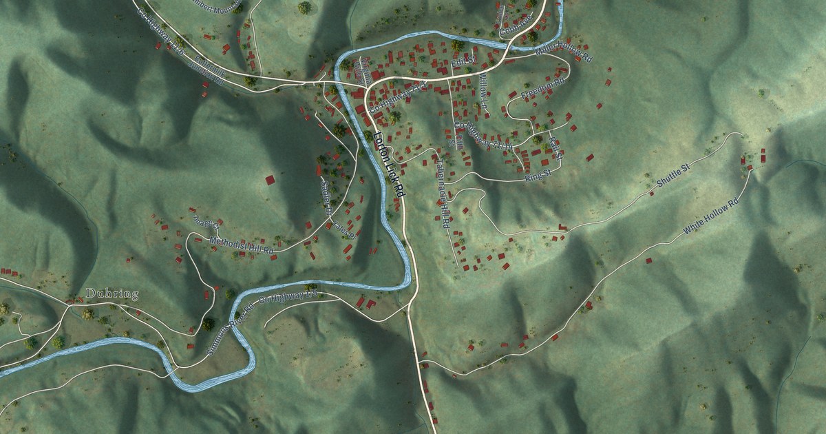 Map of Montcalm, West Virginia in 2026