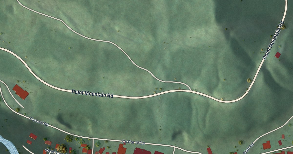 Map of Parcoal, West Virginia in 2026