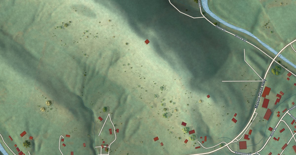 Map of Pentress, West Virginia in 2026