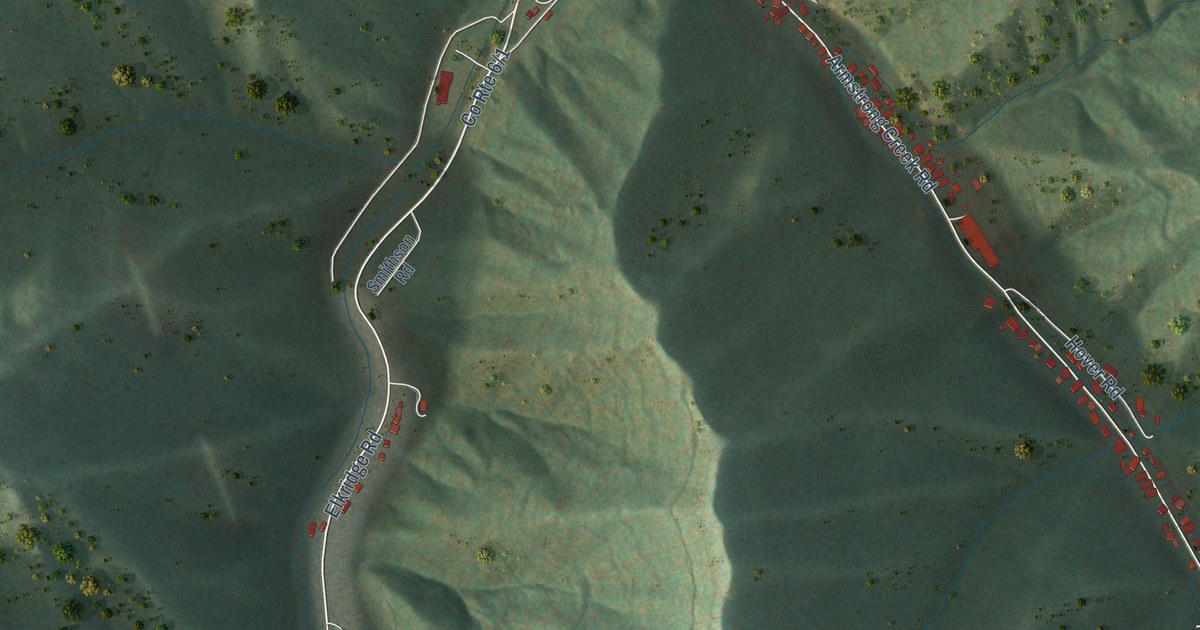 Map of Powellton, West Virginia in 2026
