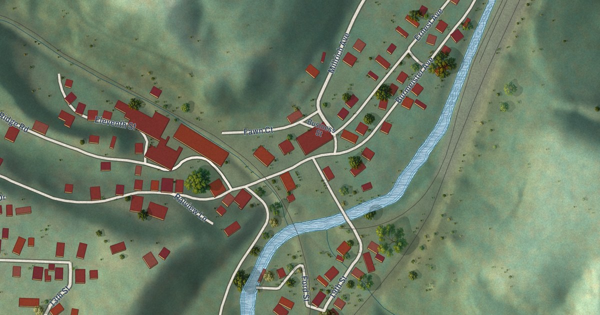Map of Raleigh, West Virginia in 2026
