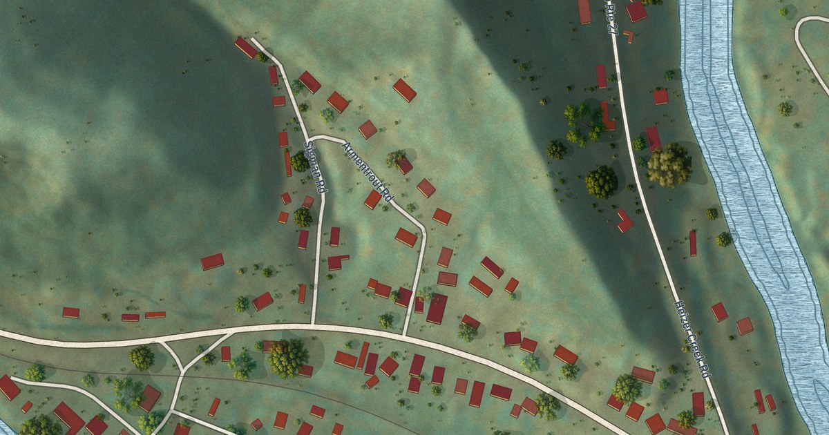 Map of Raymond City, West Virginia in 2026
